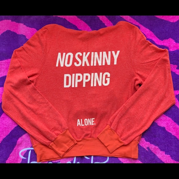 Wildfox No Skinny Dipping Alone Hoodie Small - Picture 3 of 5